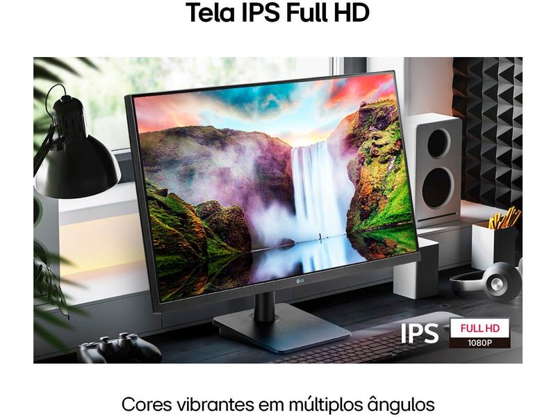 Monitor LG LED 27 Polegadas IPS Full HD HDMI VGA 27MP400-B